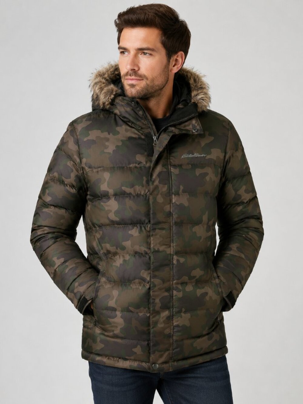 New Eddie Bauer Men's Boundary Pass Parka Size Small